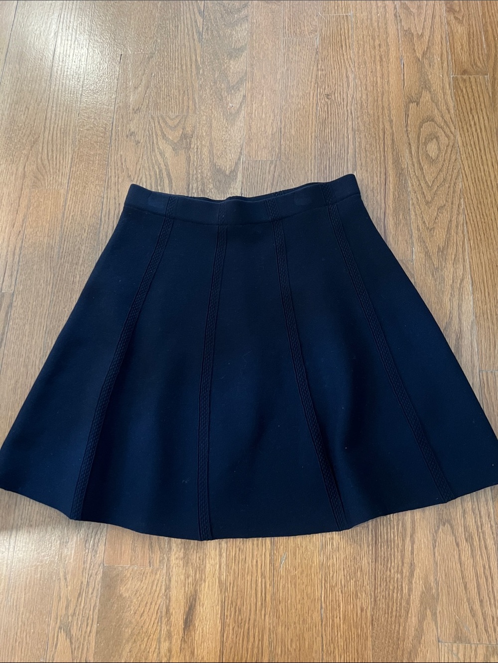 Zara Black knit  Panel Mini Skirt